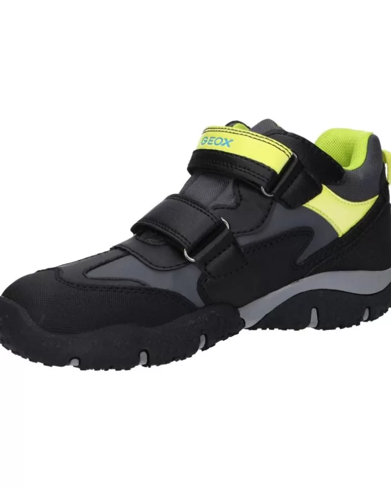 GEOX Deportivas De Mujer Y Niño J2642A 050Bu Jr Baltic Boy B Abx C0802 Black-Lime Fashion
