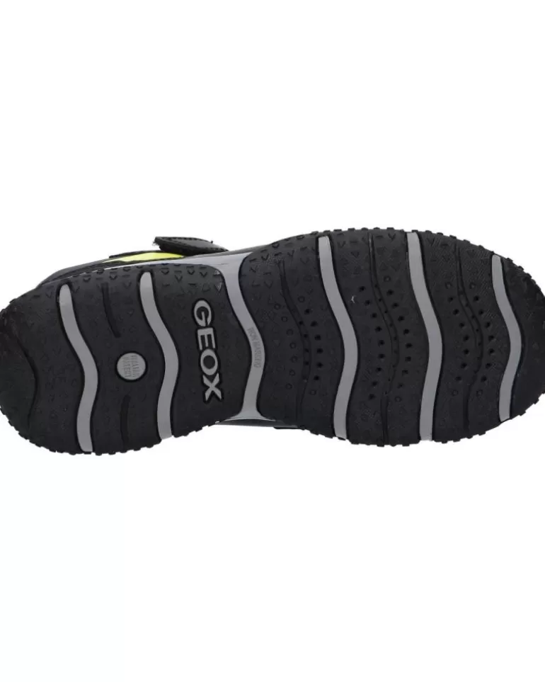 GEOX Deportivas De Mujer Y Niño J2642A 050Bu Jr Baltic Boy B Abx C0802 Black-Lime Fashion
