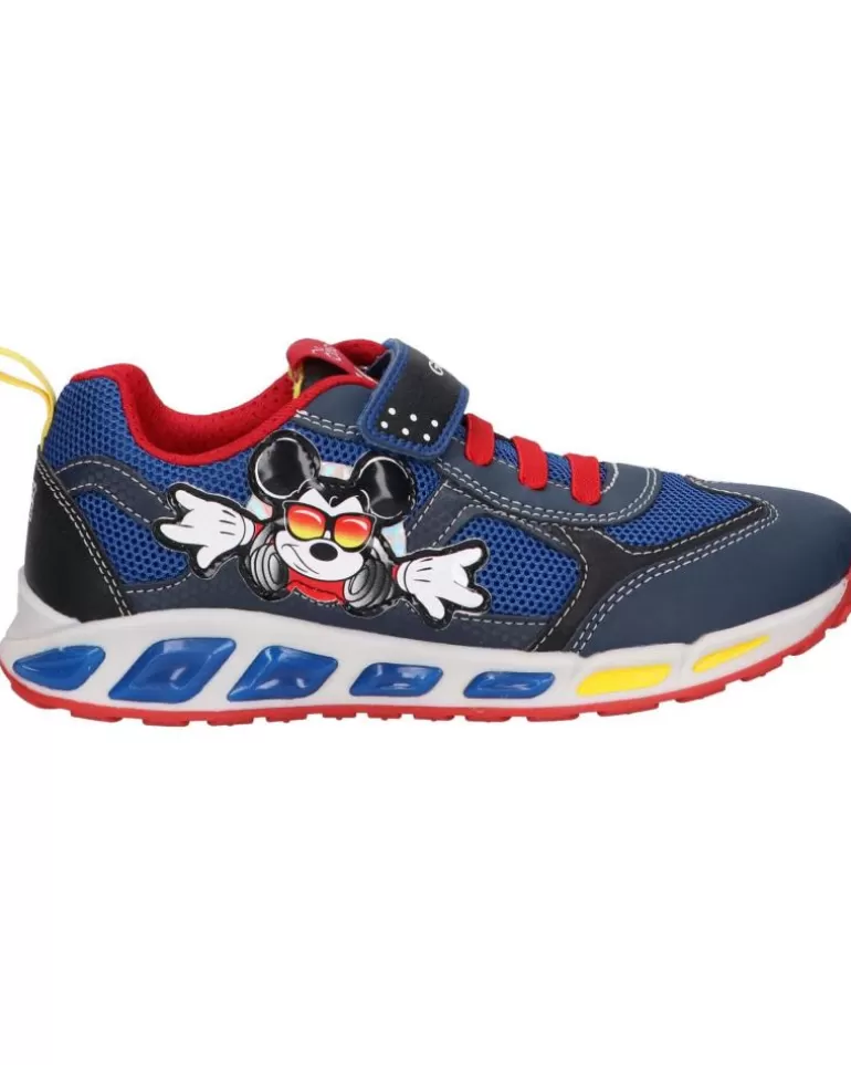 GEOX Deportivas De Niña Y Niño J0294A 01454 J Shuttle Boy C0735 Navy-Red Hot