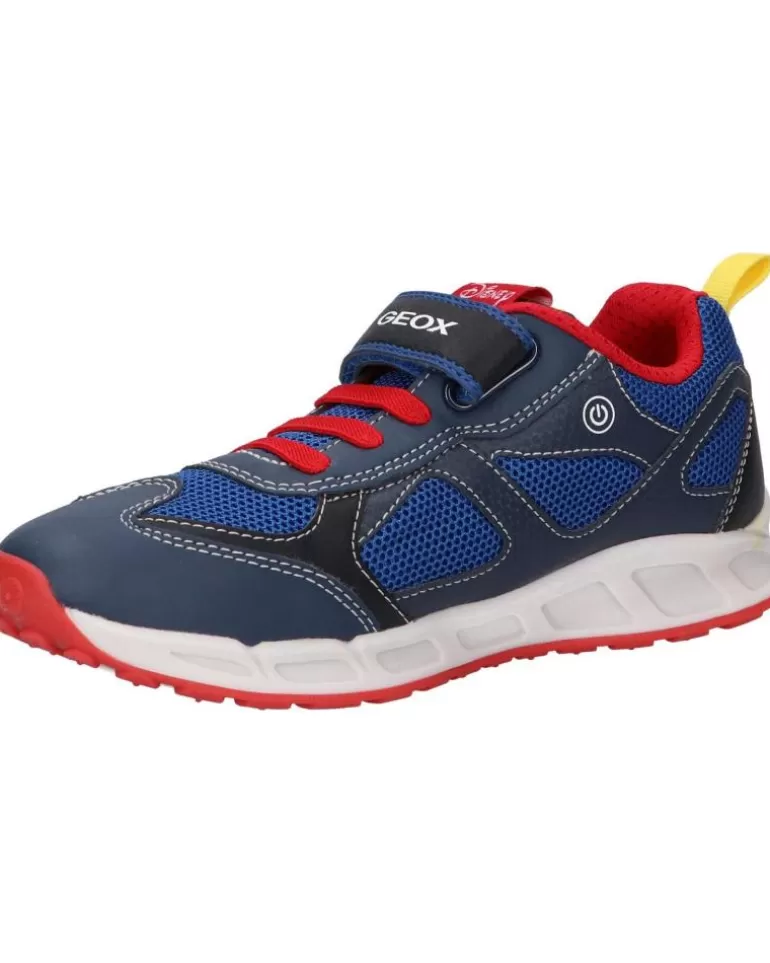 GEOX Deportivas De Niña Y Niño J0294A 01454 J Shuttle Boy C0735 Navy-Red Hot
