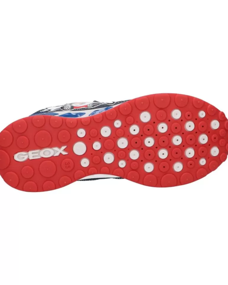 GEOX Deportivas De Niña Y Niño J0294A 01454 J Shuttle Boy C0735 Navy-Red Hot