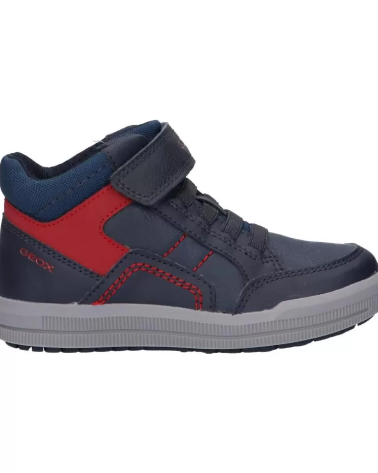 GEOX Deportivas De Hombre Y Niño J044Aa 05411 J Arzach Boy C0735 Navy-Red Hot