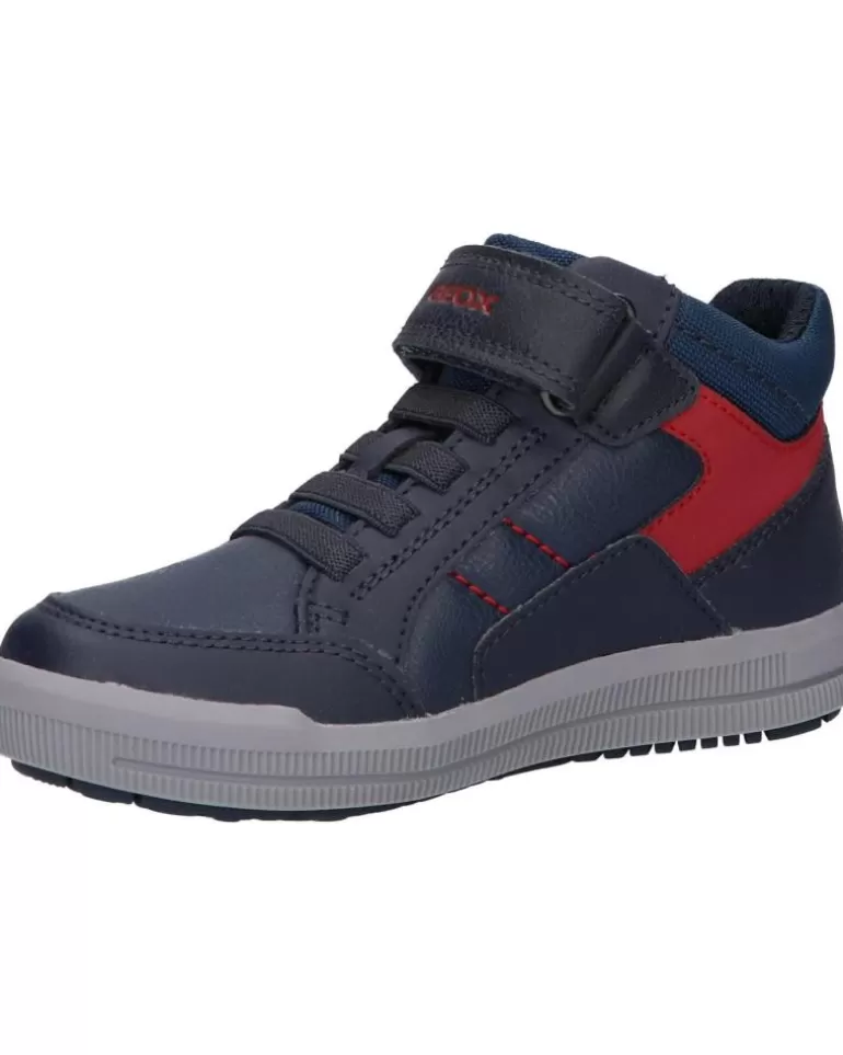 GEOX Deportivas De Hombre Y Niño J044Aa 05411 J Arzach Boy C0735 Navy-Red Hot
