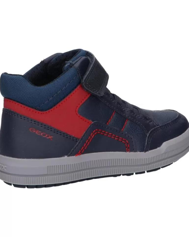 GEOX Deportivas De Hombre Y Niño J044Aa 05411 J Arzach Boy C0735 Navy-Red Hot