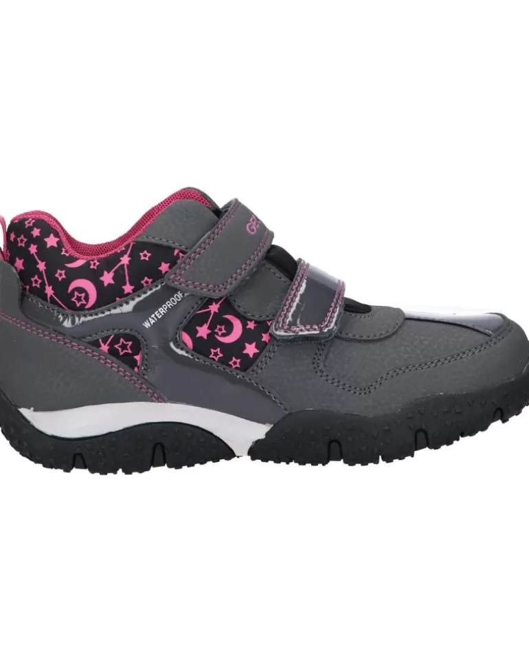 GEOX Deportivas De Mujer Y Niña J042Va 0Cefu J Baltic Girl B Wpf C9325 Dk Grey-Fuchsia Store