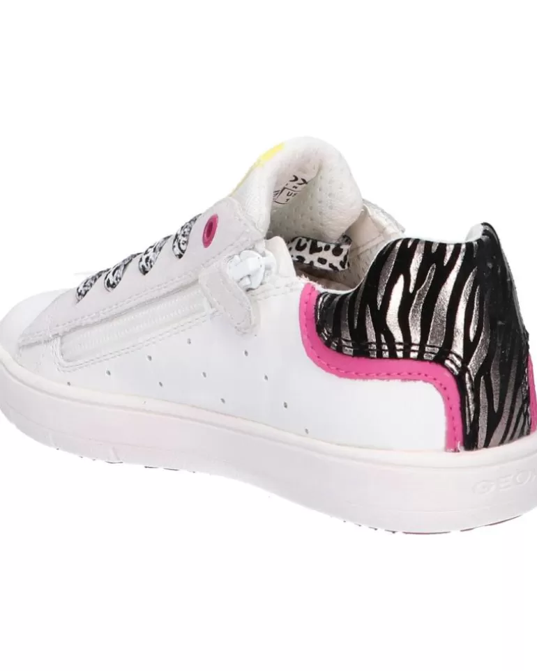 GEOX Deportivas De Mujer Y Niña J15Dwa 08522 J Silenex Girl C0406 White-Pink Cheap
