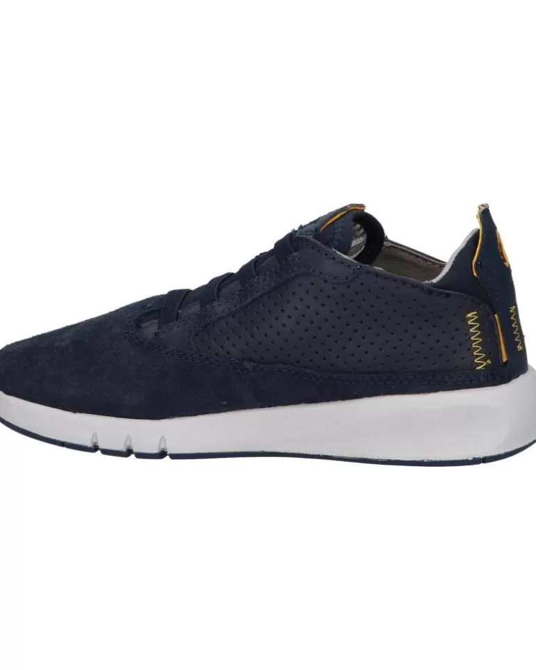 GEOX Deportivas De Mujer Y Niña J16Bna 02285 J Aeranter C0916 Navy-Ochreyellow Flash Sale