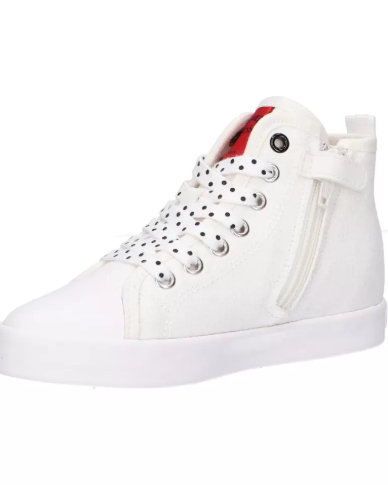 GEOX Deportivas De Niña J0204F 00010 Jr Ciak Girl C0644 Off White-Red Shop