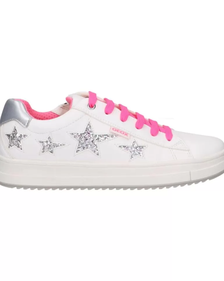 GEOX Deportivas De Niña J02Bdb 000Bc J Rebecca Girl C0563 White-Fuchsia Best Sale