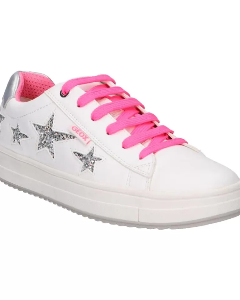 GEOX Deportivas De Niña J02Bdb 000Bc J Rebecca Girl C0563 White-Fuchsia Best Sale