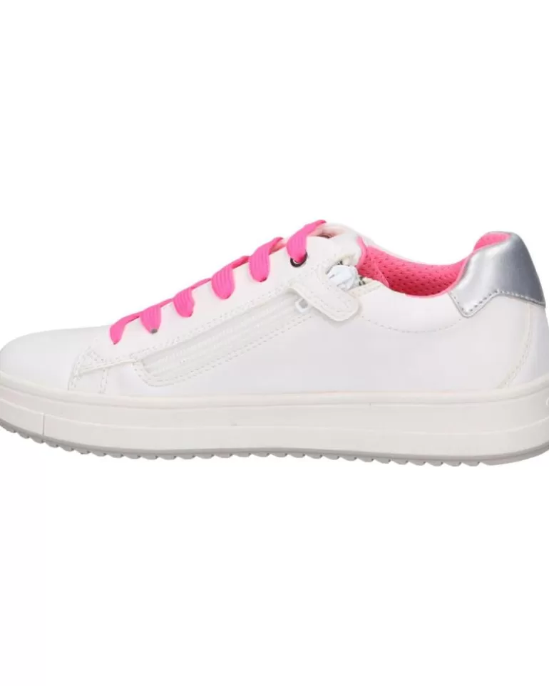 GEOX Deportivas De Niña J02Bdb 000Bc J Rebecca Girl C0563 White-Fuchsia Best Sale