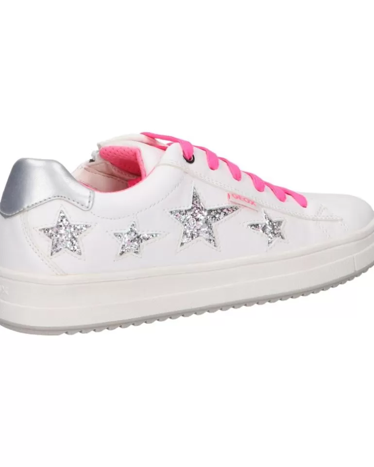 GEOX Deportivas De Niña J02Bdb 000Bc J Rebecca Girl C0563 White-Fuchsia Best Sale