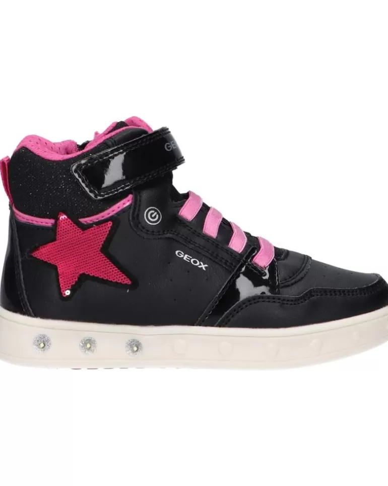 GEOX Deportivas De Niña J268Wa 05402 J Skylin Girl C0922 Black-Fuchsia Sale
