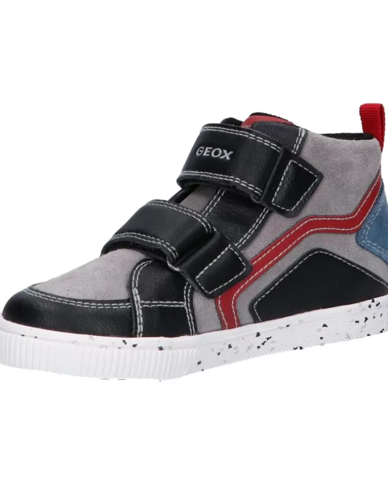 GEOX Deportivas De Niña Y Niño B04A7C 022Me B Kilwi Boy C0260 Black-Dk Red Outlet