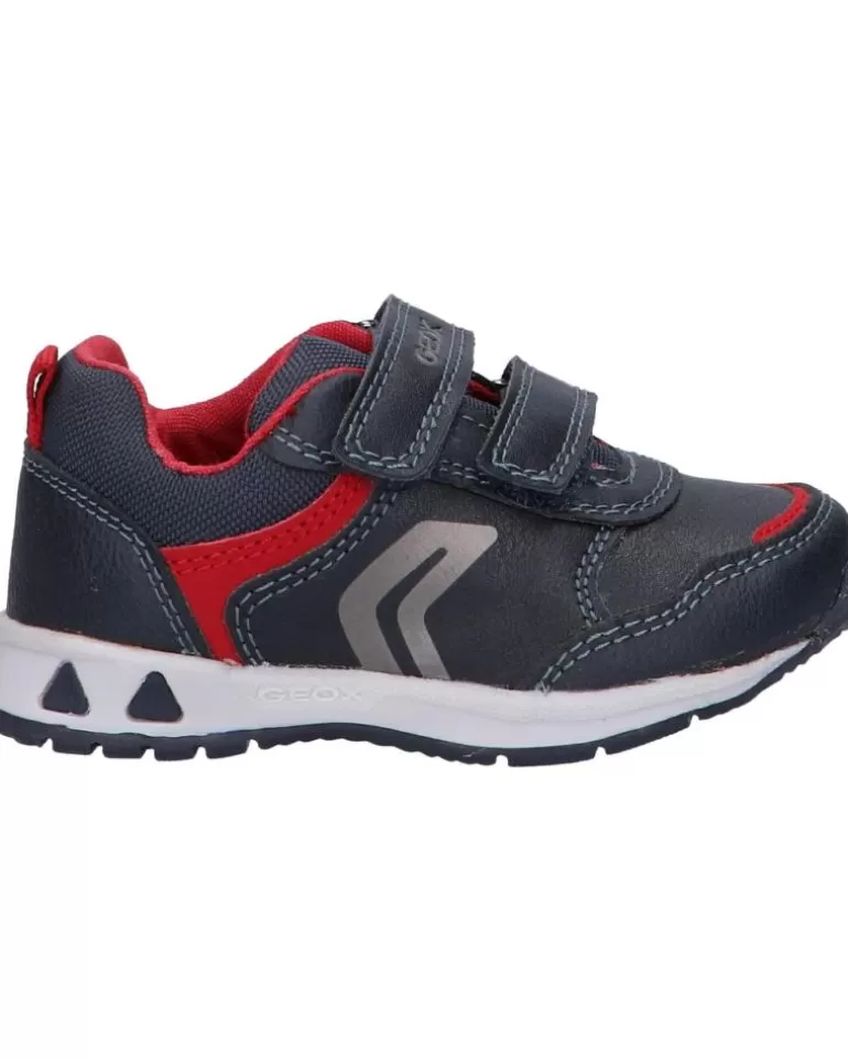 GEOX Deportivas De Niña Y Niño B161Ra 0Mefu B Pavlis Boy C0735 Navy-Red Flash Sale