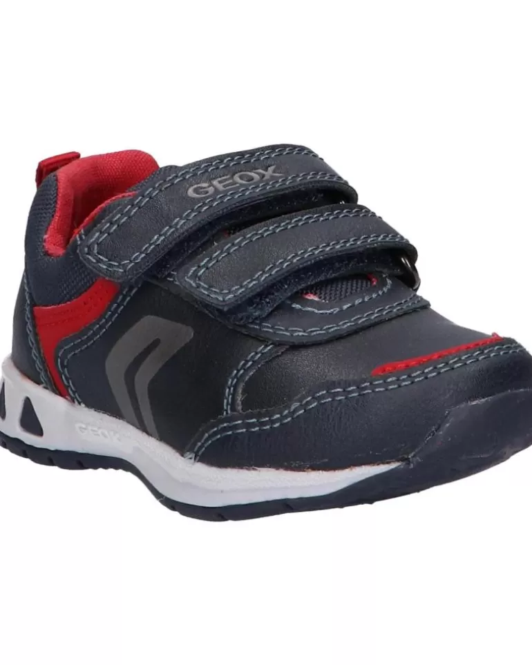 GEOX Deportivas De Niña Y Niño B161Ra 0Mefu B Pavlis Boy C0735 Navy-Red Flash Sale