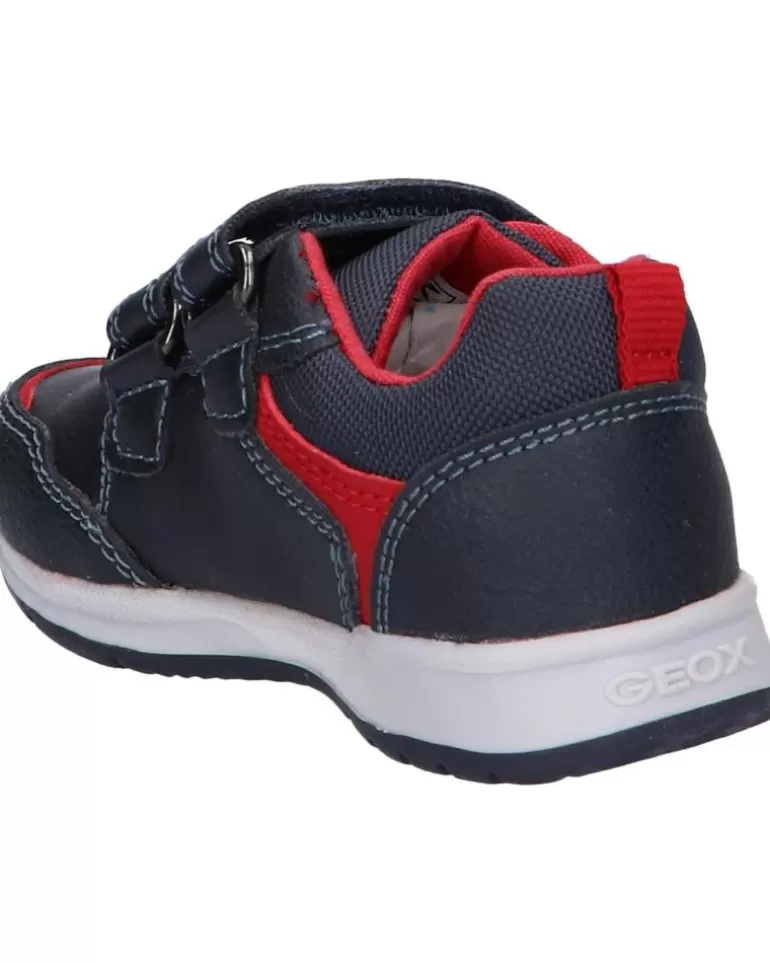 GEOX Deportivas De Niña Y Niño B161Ra 0Mefu B Pavlis Boy C0735 Navy-Red Flash Sale