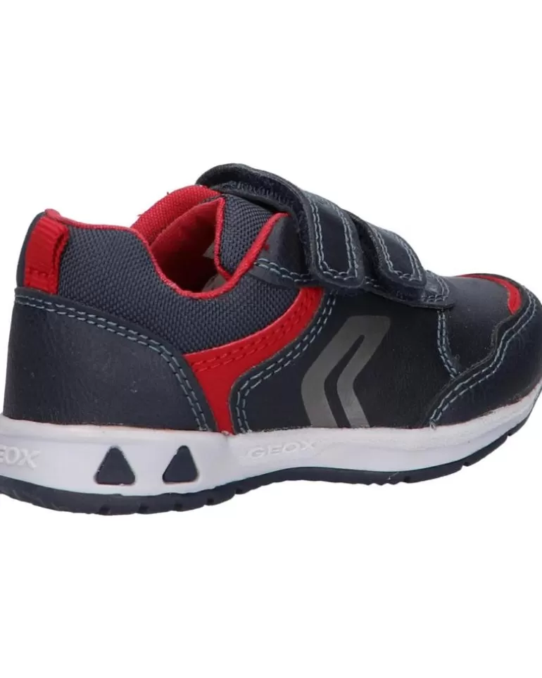 GEOX Deportivas De Niña Y Niño B161Ra 0Mefu B Pavlis Boy C0735 Navy-Red Flash Sale