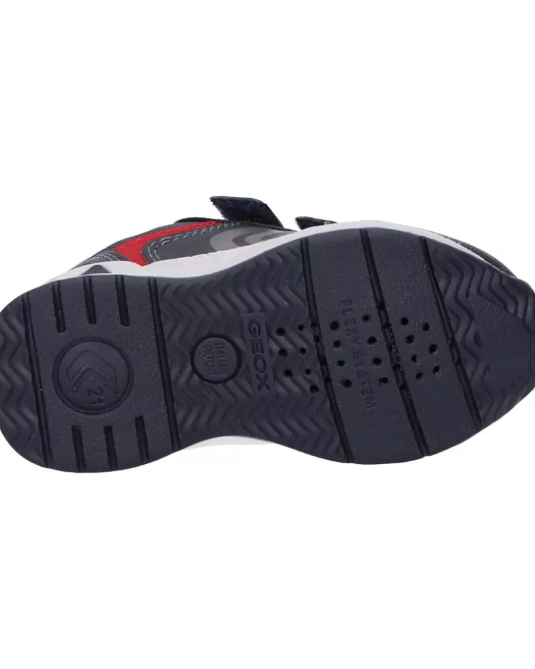 GEOX Deportivas De Niña Y Niño B161Ra 0Mefu B Pavlis Boy C0735 Navy-Red Flash Sale