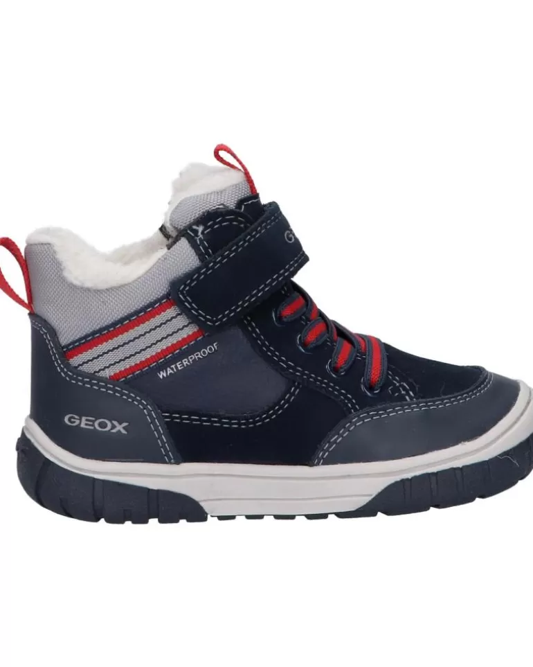 GEOX Deportivas De Niña Y Niño B262Da 022Me B Omar Boy Wpf C0735 Navy-Red New