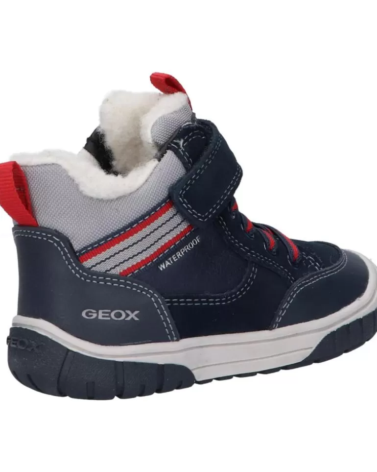 GEOX Deportivas De Niña Y Niño B262Da 022Me B Omar Boy Wpf C0735 Navy-Red New