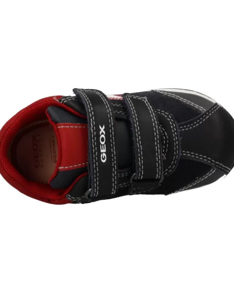 GEOX Deportivas De Niña Y Niño B940Rb 02285 B Rishon Boy C4244 Navy-Dk Red Flash Sale
