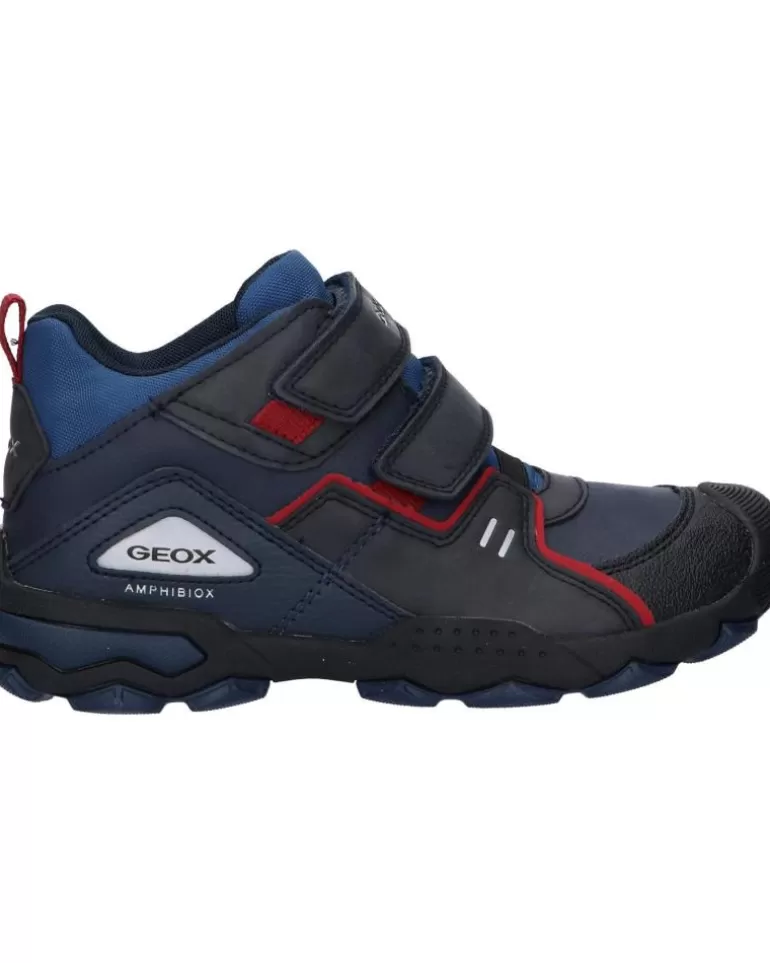 GEOX Deportivas De Niña Y Niño J169Wa 0Mefu J Buller Boy B Abx C4244 Navy-Dk Red Clearance