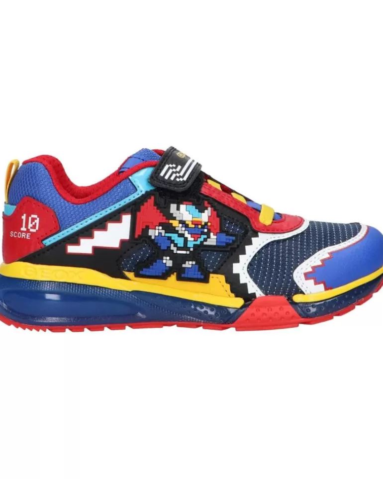 GEOX Deportivas De Niña Y Niño J26Fea 0Fufe J Bayonyc Boy C0833 Royal-Red Clearance
