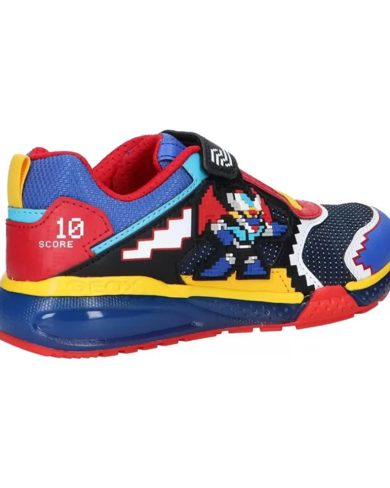GEOX Deportivas De Niña Y Niño J26Fea 0Fufe J Bayonyc Boy C0833 Royal-Red Clearance