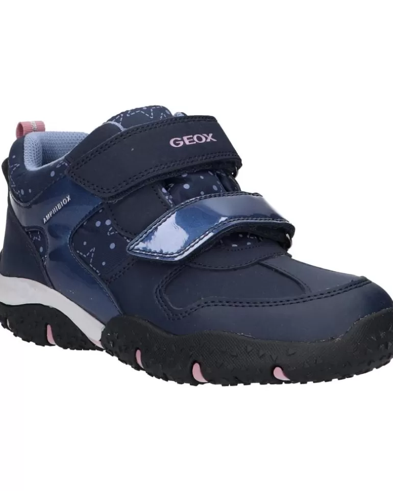 GEOX Deportivas De Niña Y Niño J26H1A 0Bcmn J Baltic Girl B Abx C0694 Navy-Pink Fashion
