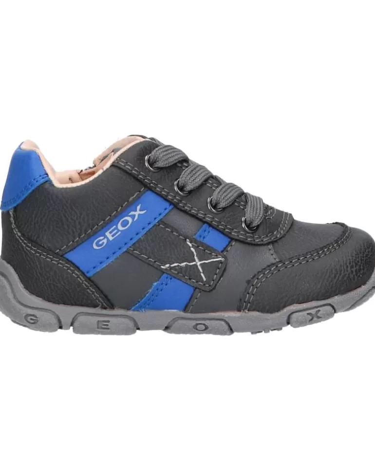 GEOX Deportivas De Niño B0436B 0Mebu B Balu Boy C0071 Dk Grey-Royal Discount