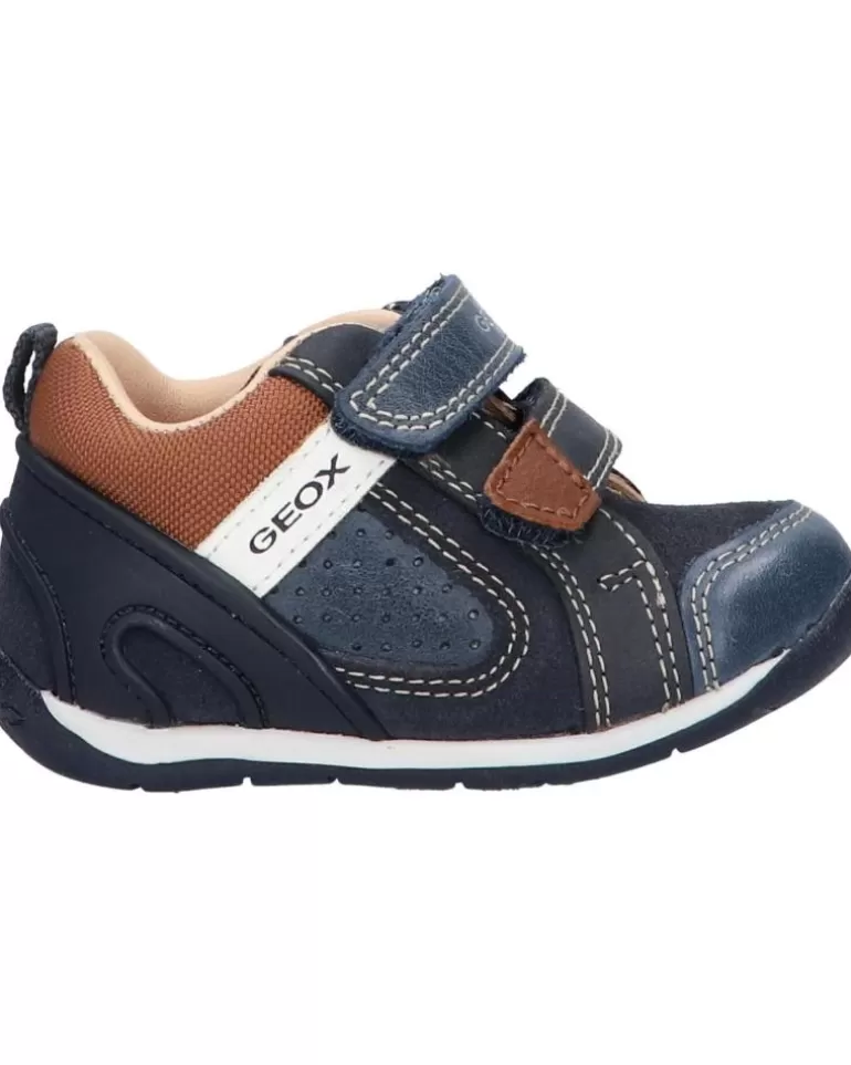 GEOX Deportivas De Niño B160Bb 0Cl22 B Each Boy C4220 Navy-Lt Brown C4220 Navy-Lt Brown Cheap