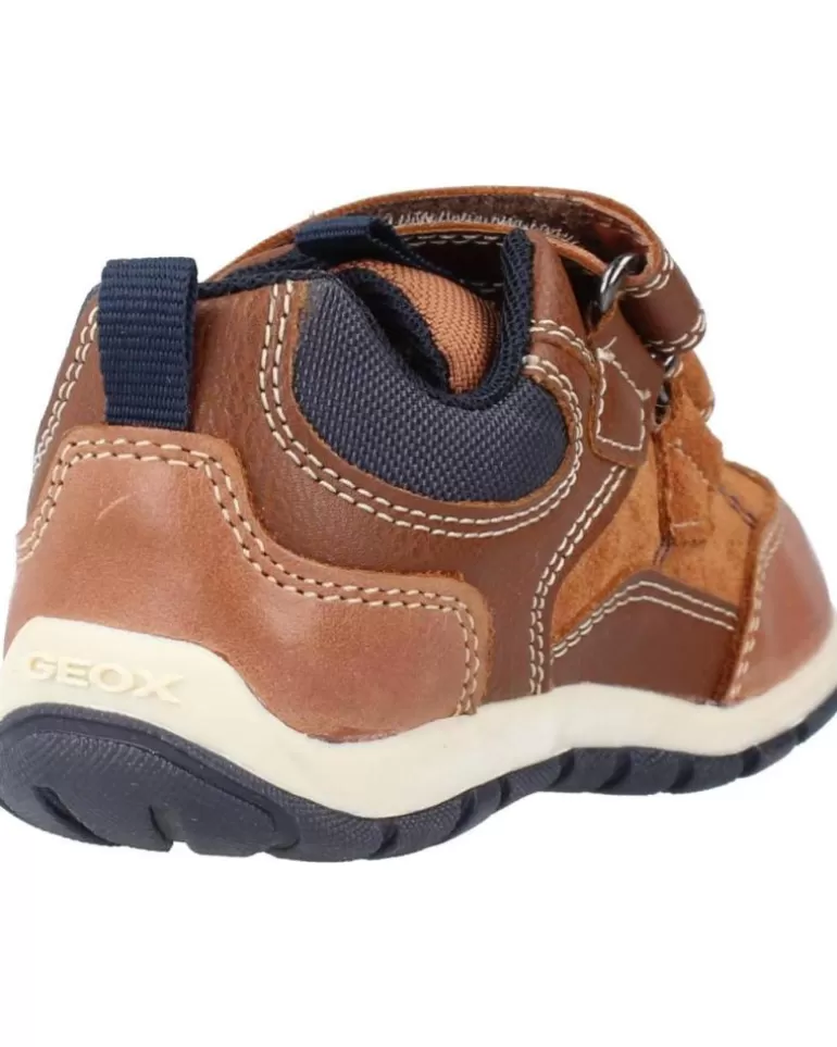 GEOX Deportivas De Niño B1632A 022Fu B Shaax C6381 Lt Brown-Navy Online