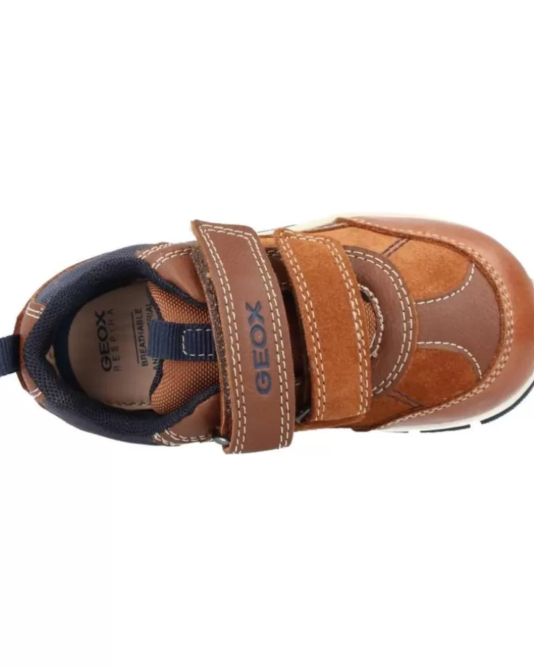 GEOX Deportivas De Niño B1632A 022Fu B Shaax C6381 Lt Brown-Navy Online