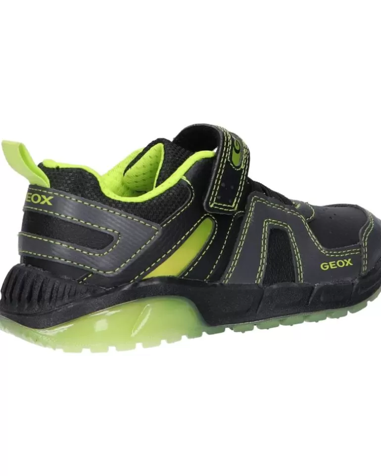 GEOX Deportivas De Niño J04Cqa 054Ce J Spaziale Boy C0802 Black-Lime Best