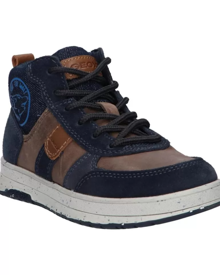 GEOX Deportivas De Niño J04Cxd 0Cl22 J Astuto Boy C6Mf4 Coffee-Navy Discount