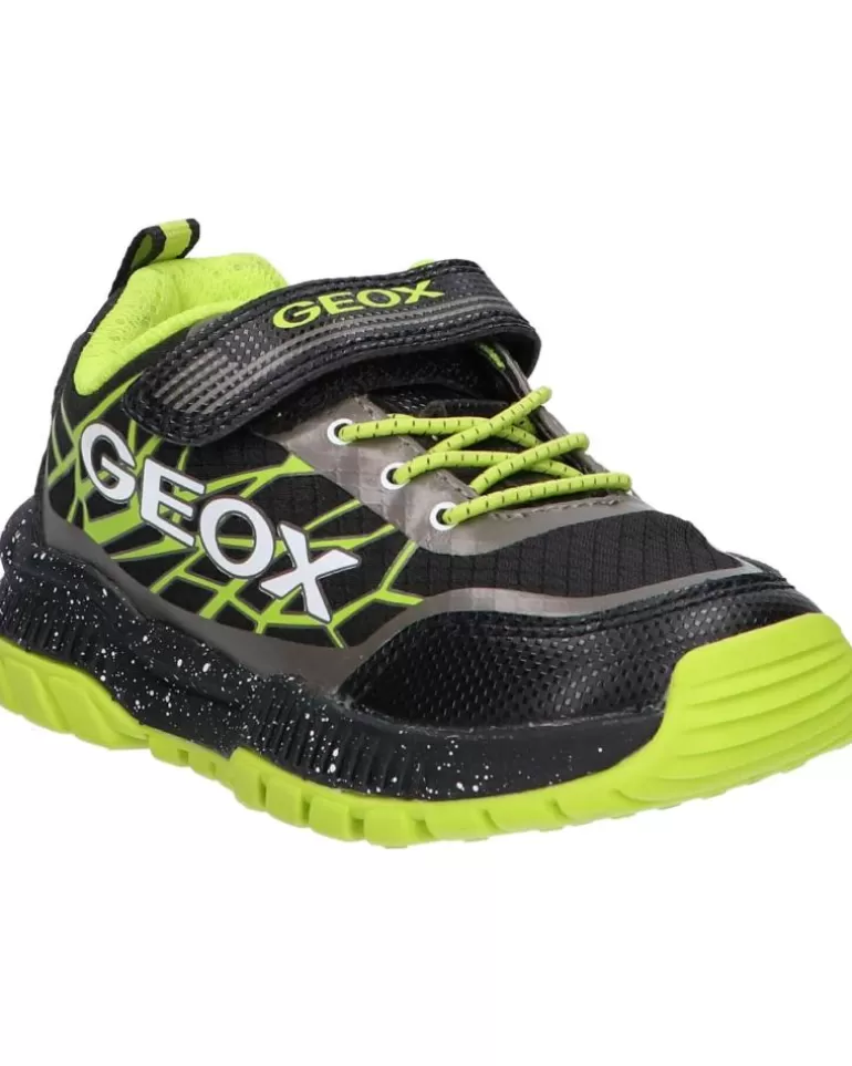 GEOX Deportivas De Niño J15Axb 0Fuce J Tuono Boy C0802 Black-Lime Clearance