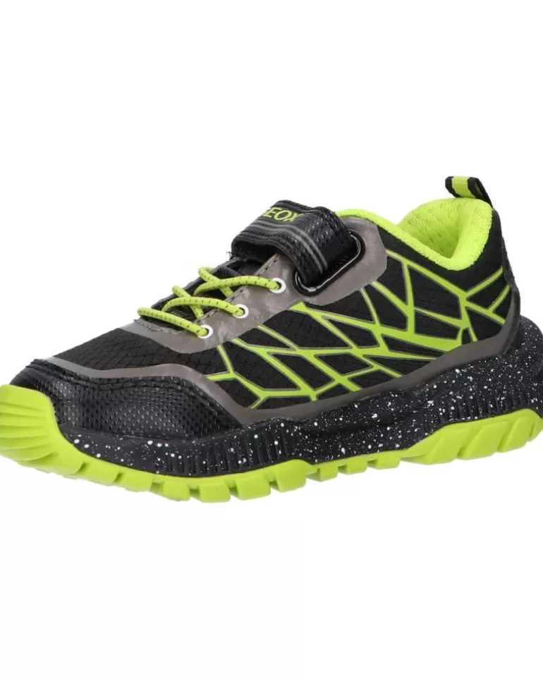 GEOX Deportivas De Niño J15Axb 0Fuce J Tuono Boy C0802 Black-Lime Clearance
