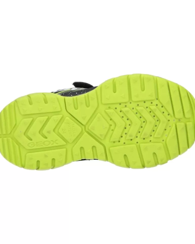 GEOX Deportivas De Niño J15Axb 0Fuce J Tuono Boy C0802 Black-Lime Clearance