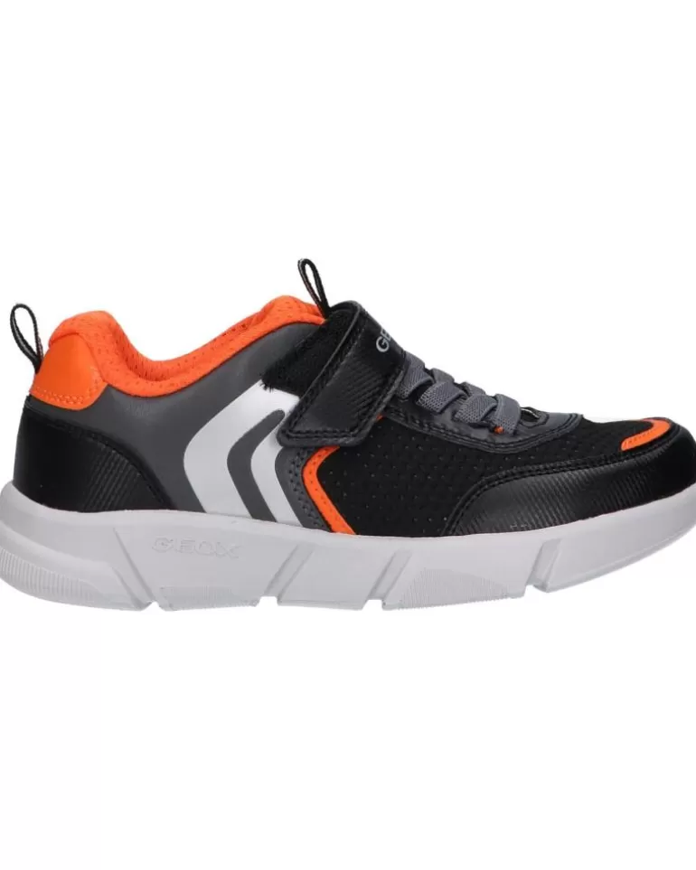GEOX Deportivas De Niño J16Dma 0Ce15 J Aril Boy C0038 Black-Orange Flash Sale