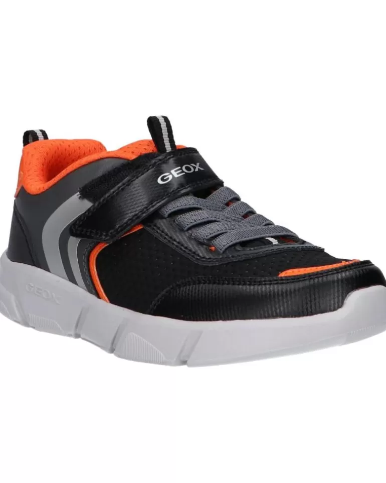 GEOX Deportivas De Niño J16Dma 0Ce15 J Aril Boy C0038 Black-Orange Flash Sale