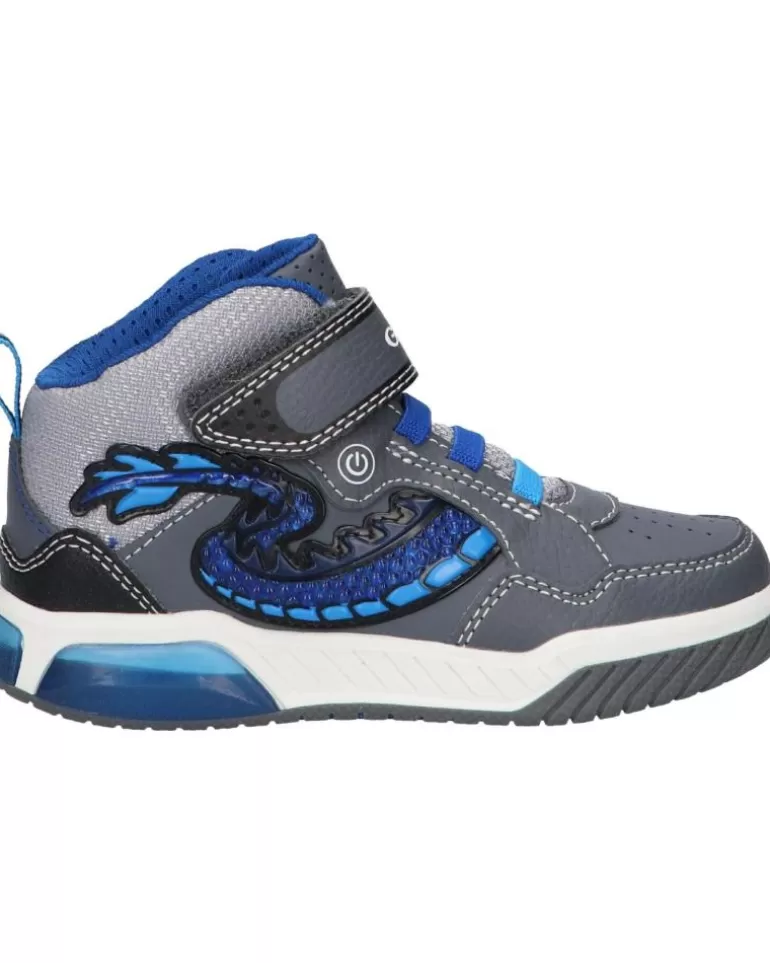 GEOX Deportivas De Niño J949Ce 05411 J Inek Boy C0069 Grey-Royal Outlet
