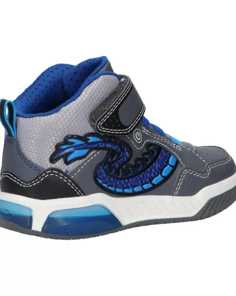 GEOX Deportivas De Niño J949Ce 05411 J Inek Boy C0069 Grey-Royal Outlet