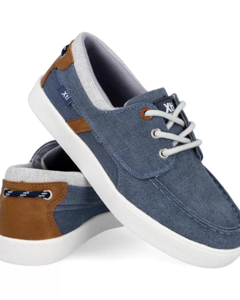XTI Deportivas De Niño 150425 Zapatillas Lona Niño Azul Fashion