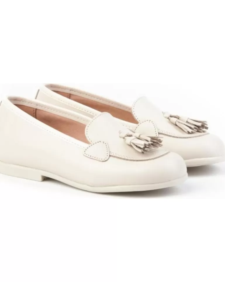 ANGELITOS Mocasines De Niña Mocasin Piel 391 Beige Hot
