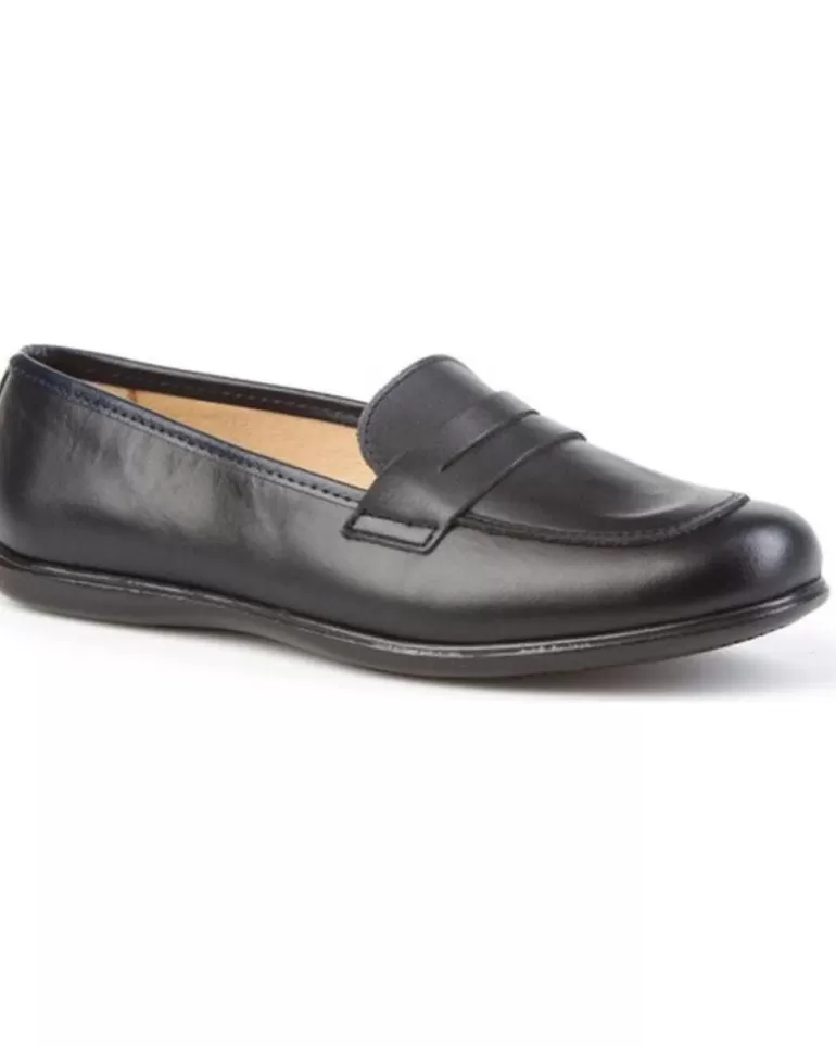 ANGELITOS Mocasines De Niña Y Niño Escolar Piel 466 Marino Flash Sale