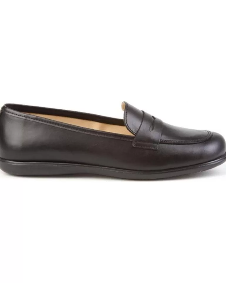ANGELITOS Mocasines De Niña Y Niño Escolar Piel 466 Negro Best