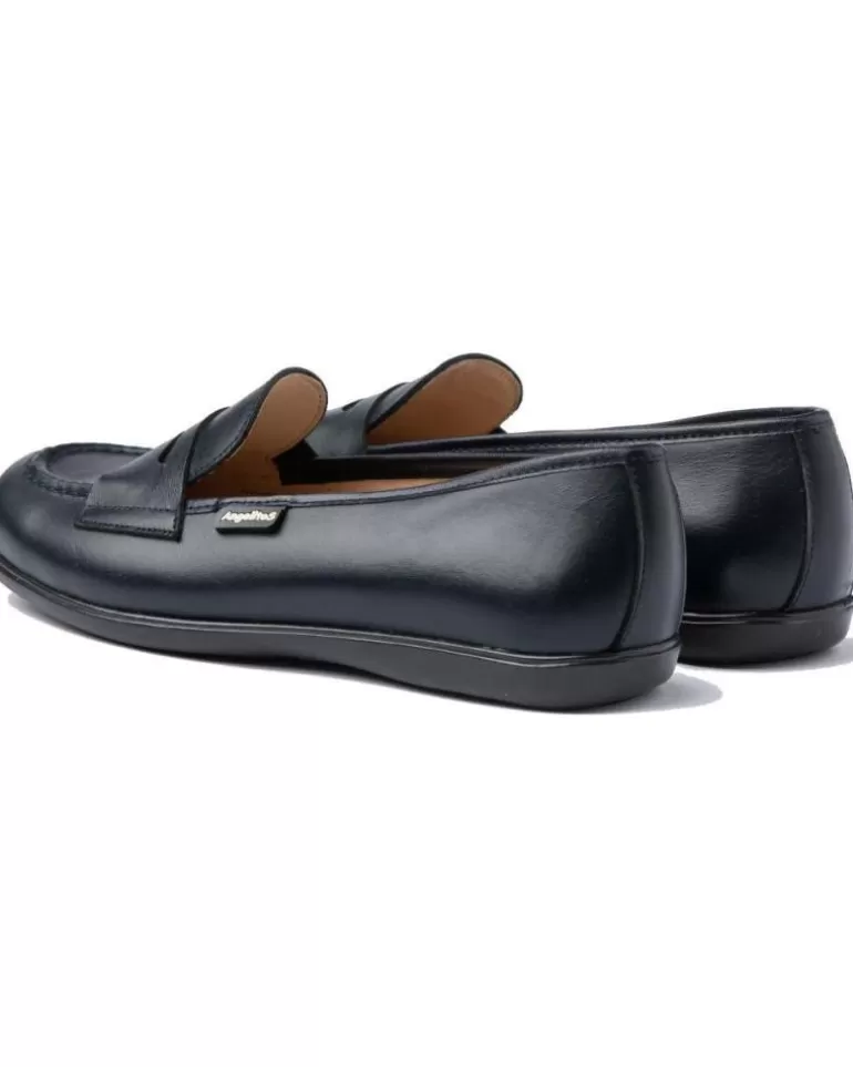 ANGELITOS Mocasines De Niña Y Niño Escolar Piel 467 Marino Shop