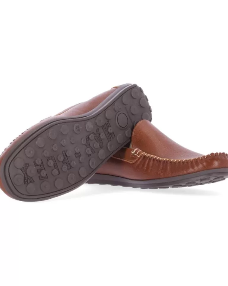 CHIKA10 Mocasines De Hombre Driver 1860 Cuero-Tan Discount