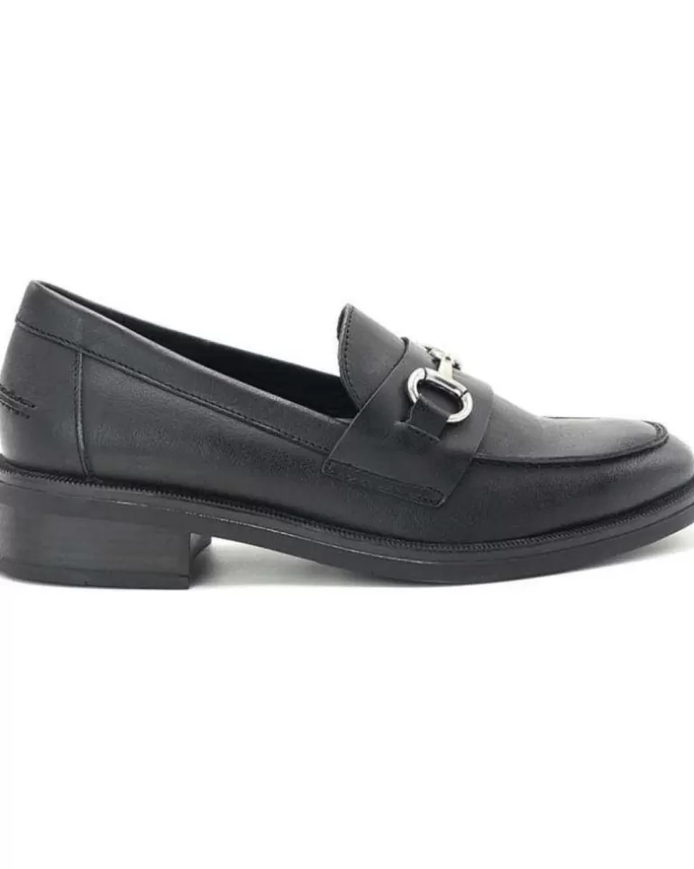 CLARA DURAN Mocasines De Mujer Mocasin Aplique Metalico Vilma Negro Best Sale